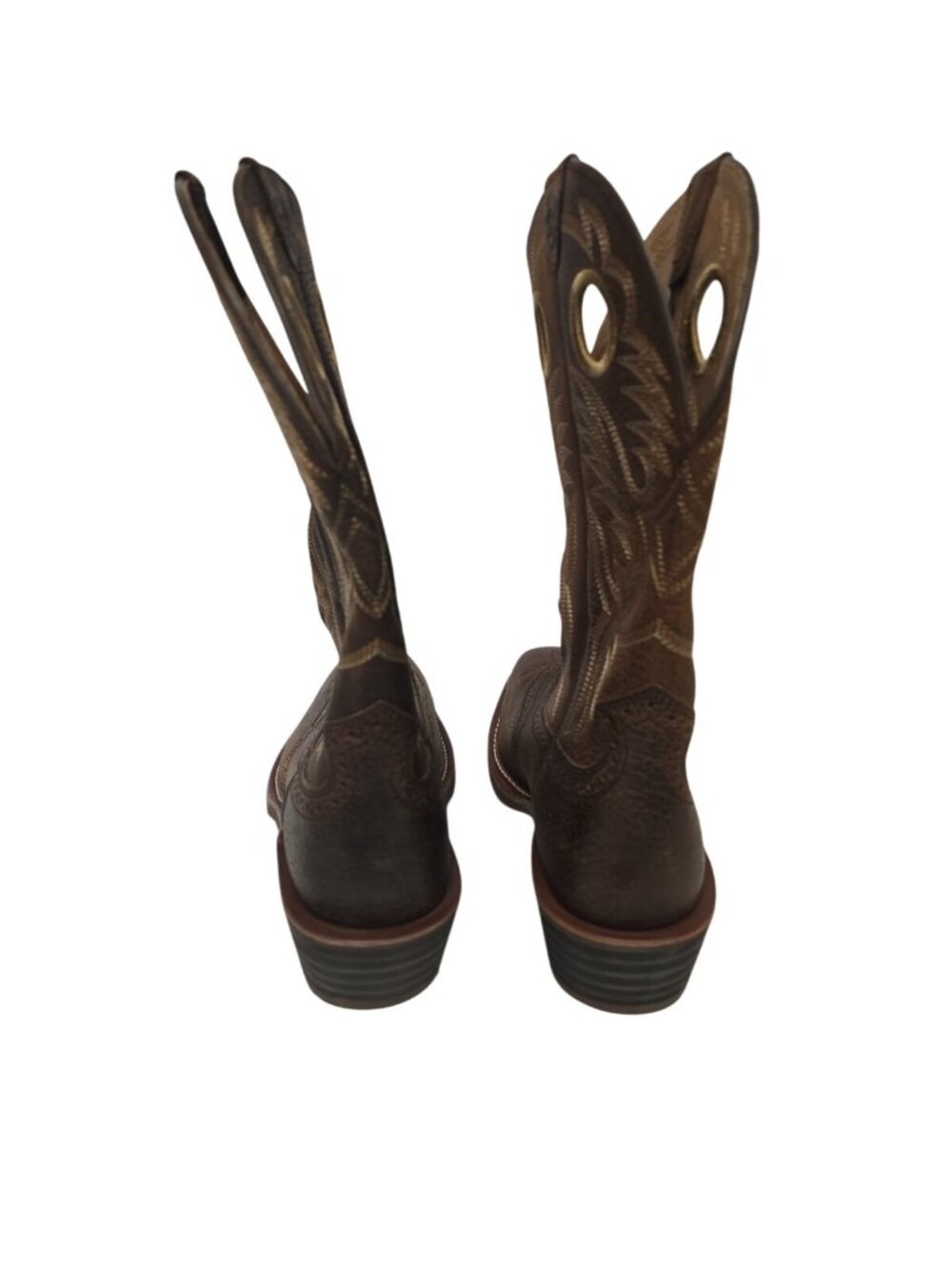 Ariat Men's 10002227 Heritage Roughstock Square Soft Toe Western Boot Brown 9.5D - Picture 3 of 7